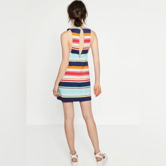 Zara Striped Mini Dress - Picture 10 of 13